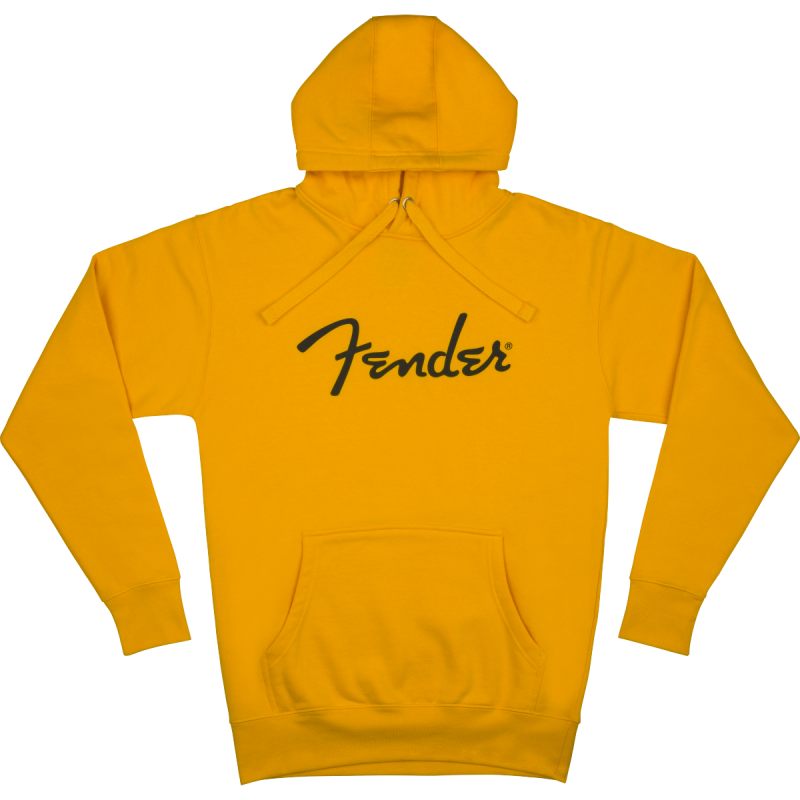 【4/15～20 P5倍or10倍!(対象外あり)】Fender Spaghetti Logo Hoodie, Butterscotch Blonde, Mサイズ パーカー〈フェンダーオフィシャル〉