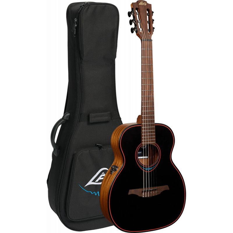 【~4/12 P5倍or10倍!(対象外あり)】LAG GUITARS TNBW1TE Nylon Travel Satin Smart Guitar BlueWave搭載エレガット〈ラグ・ギターズ〉