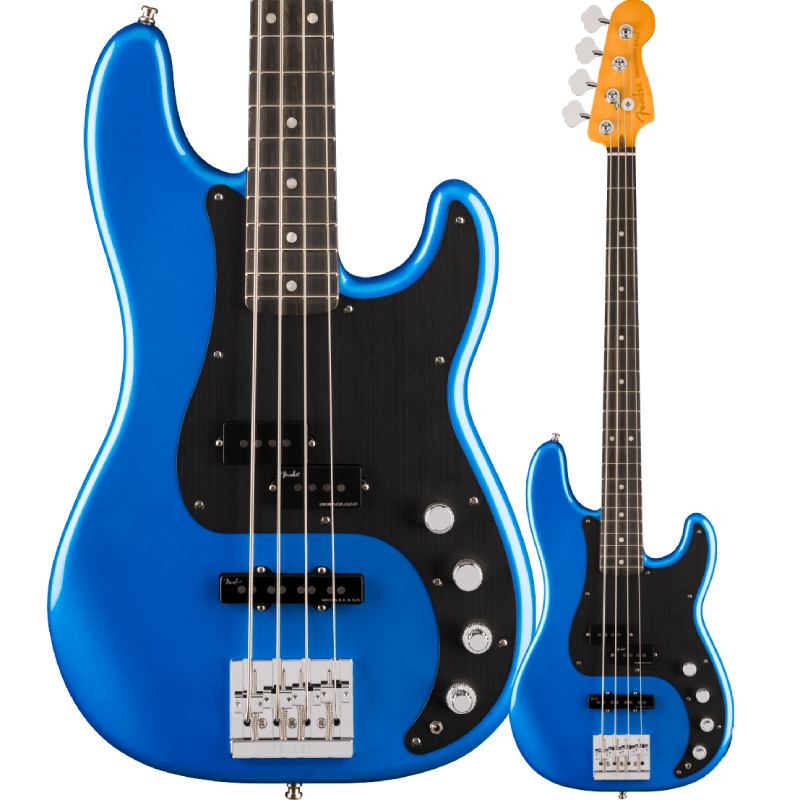 【4/5～9 P5倍or10倍!(対象外あり)】Fender American Ultra II Precision Bass, Ebony Fingerboard, Noble Blue〈フェンダーUSAプレシジョンベース〉