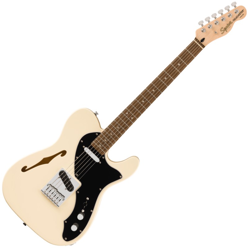 Squier by Fender Affinity Series Telecaster Thinline, Olympic White〈スクワイア フェンダー〉
