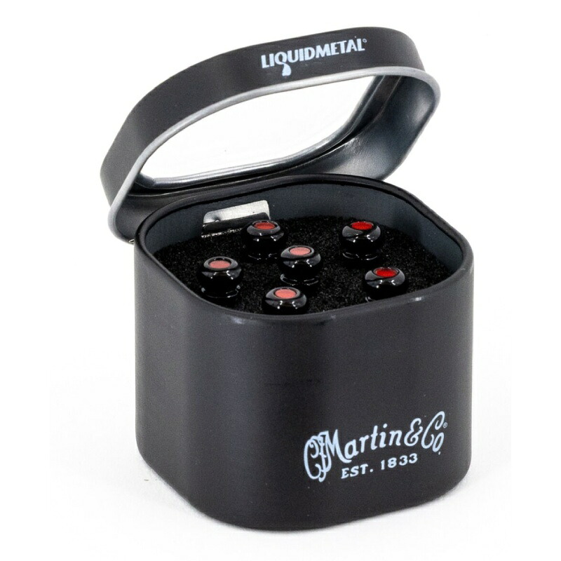 【4/15～20 P5倍or10倍!(対象外あり)】Martin 18APP0012 LUXE Bridge Pins (Gloss Black) ブリッジピン〈マーティン マーチン〉