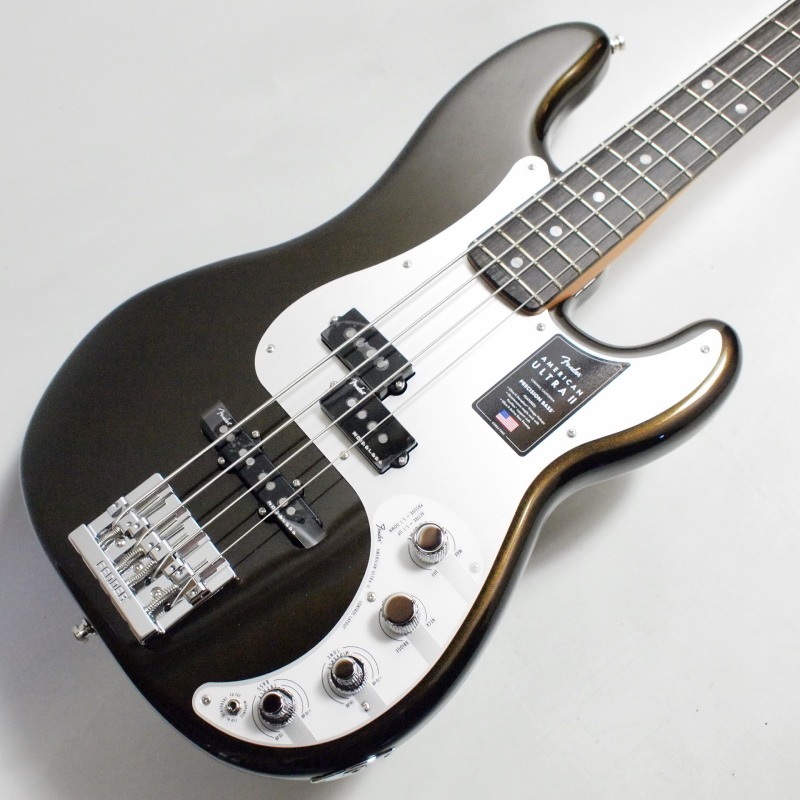 【4/5～9 P5倍or10倍!(対象外あり)】Fender American Ultra II Precision Bass, Ebony Fingerboard, Texas Tea〈フェンダーUSAプレシジョンベース〉