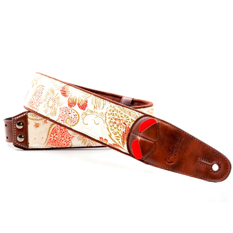 RightON!STRAPS HOKKAIDO Beige ギター ベース用ストラップ〈ライトオン！ストラップ〉｜楽器de元気