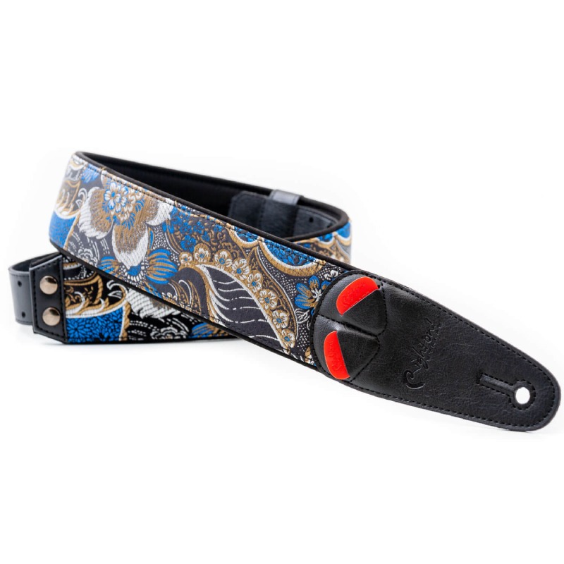 RightON!STRAPS HOKKAIDO Black ギター ベース用ストラップ〈ライトオン!ストラップ〉|楽器de元気