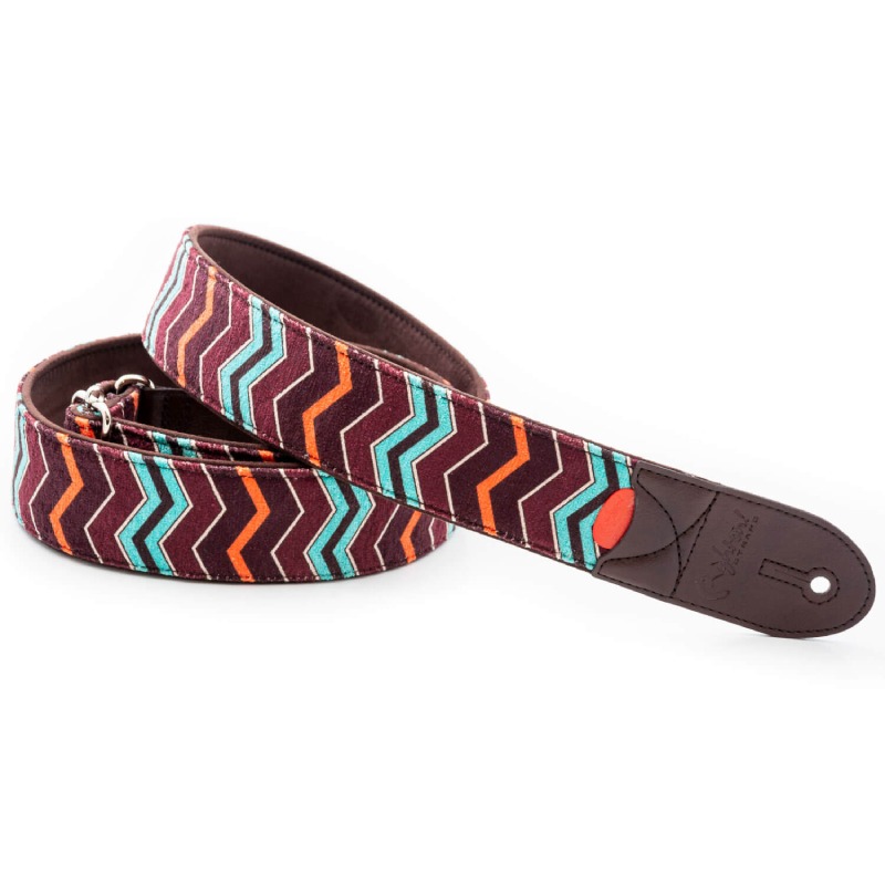 【4/5～9 P5倍or10倍!(対象外あり)】RightON!STRAPS ZIGGY Teal ギター ベース用ストラップ〈ライトオン！ストラップ〉