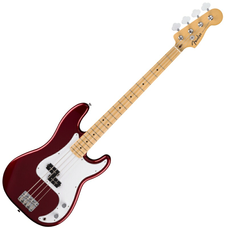 【マラソン限定♪エントリーで全商品P10倍!!】Fender Standard Precision Bass, White Pickguard, Candy Cola〈フェンダー/プレシジョンベース〉｜楽器de元気
