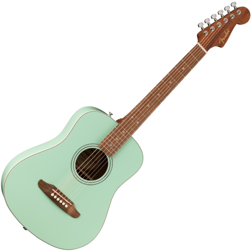 【4/5～9 P5倍or10倍!(対象外あり)】Fender California Standard Redondo Mini with Bag, Spruce Top, Surf Green ミニアコースティックギター フェンダー