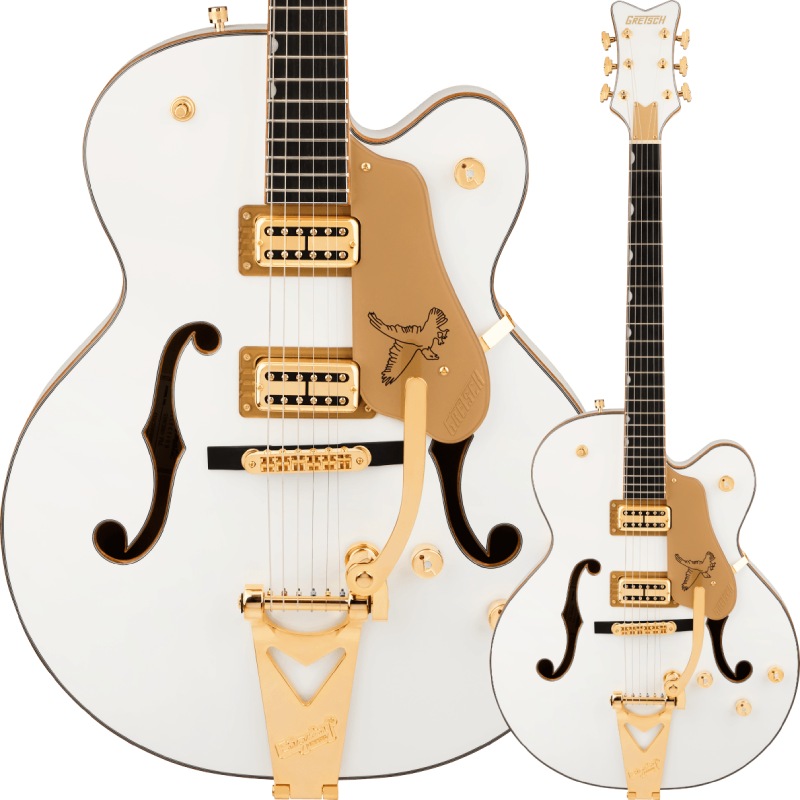 GRETSCH Synchromatic Falcon Hollow Body Single-Cut with Bigsby, Ebony Fingerboard, Snowcrest White〈グレッチ〉｜楽器de元気