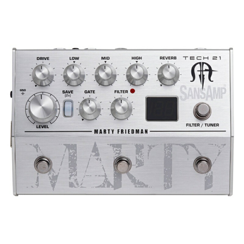 【マラソン限定♪エントリーで全商品P10倍!!】TECH21 Marty Friedman Signature SansAmp マーティー・フリードマン〈サンズアンプ〉|楽器de元気