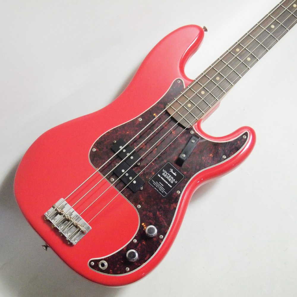 Fender Limited Edition Vintera II Road Worn '60s Precision Bass, Rosewood Fingerboard, Fiesta Red 3.82kg フェンダー