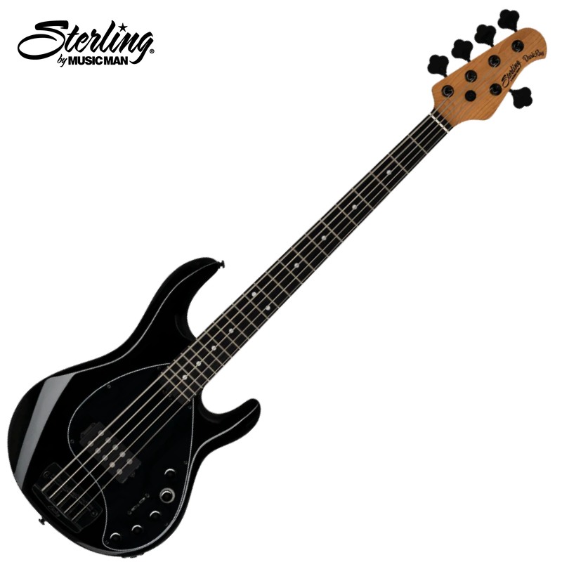 【4/15～20 P5倍or10倍!(対象外あり)】Sterling by Music Man DarkRay 5 DARKRAY5-BK-E2-WB 5弦エレキベース〈ミュージックマン スターリン〉