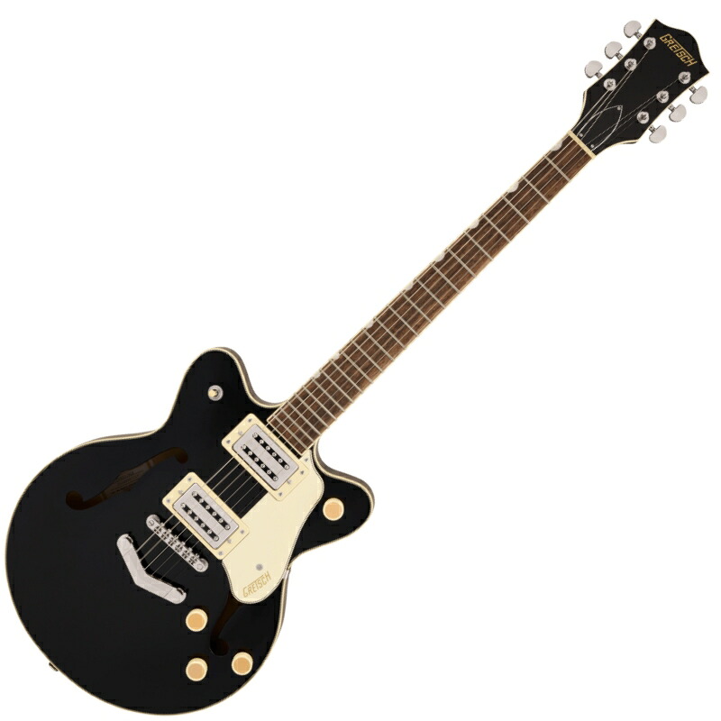 GRETSCH G2655 Streamliner Center Block Jr. Double-Cut with V-Stoptail, Laurel Fingerboard, Black〈グレッチ〉｜楽器de元気