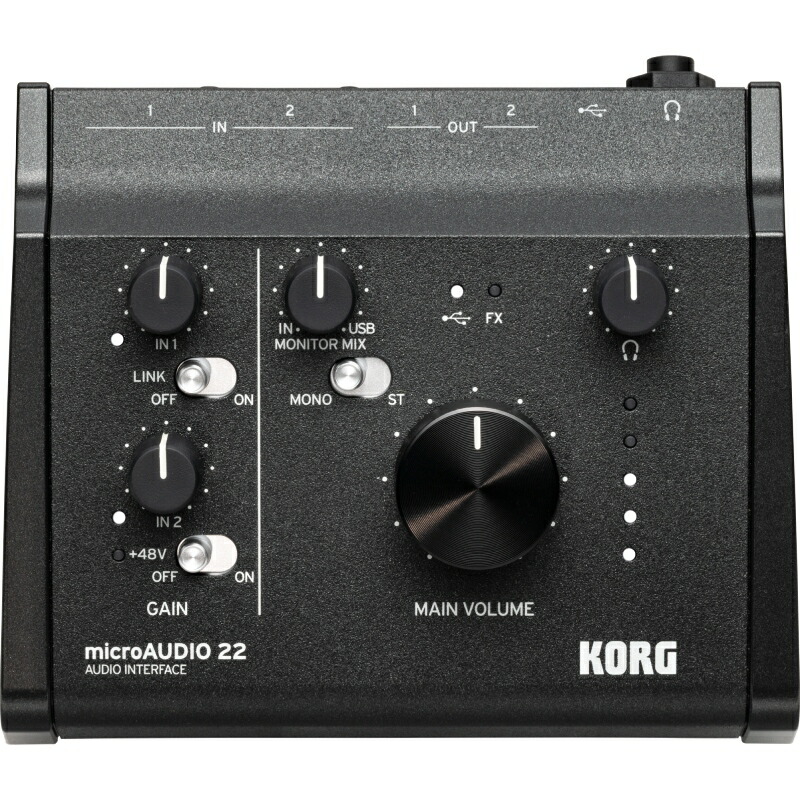 【マラソン限定♪エントリーで全商品P10倍!!】KORG microAUDIO22 オーディオインターフェース コルグ|楽器de元気
