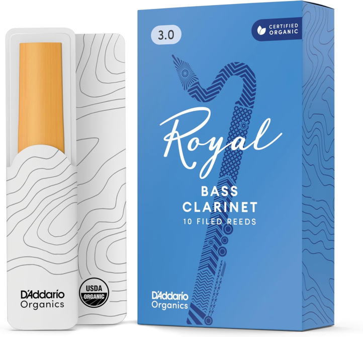 D'Addario Woodwinds ロイヤル バスクラリネット用リードREB1030 [3]（10枚入り）〈ダダリオ ウッドウィンズ〉