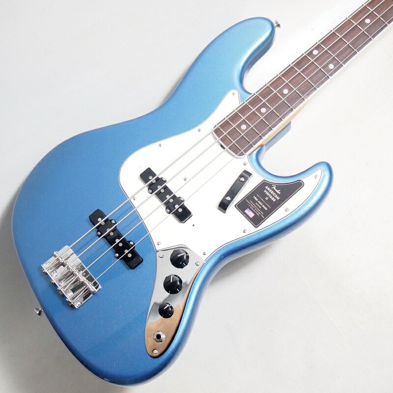 【マラソン限定♪エントリーで全商品P10倍!!】Fender American Vintage II 1966 Jazz Bass, Rosewood Fingerboard, Lake Placid Blue S/N V2554570 3.85kg フェンダーUSAジャズベース｜楽器de元気
