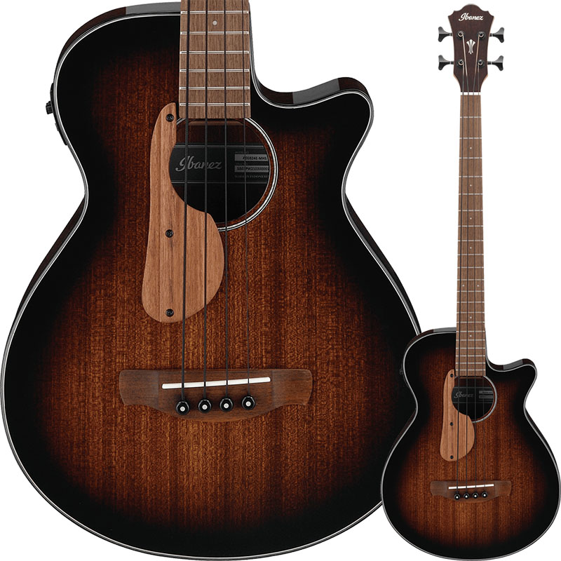 Ibanez AEGB24E-MHS(Mahogany Sunburst High Gloss) エレアコベース アイバニーズ