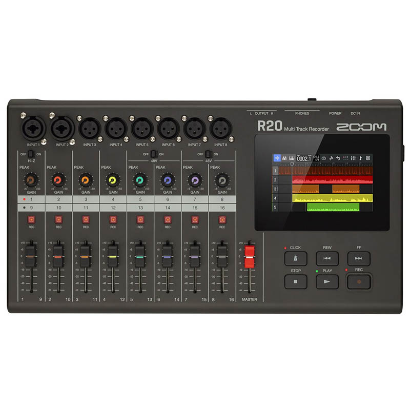 楽天市場】ZOOM R12 マルチトラックレコーダー タッチ操作対応 8