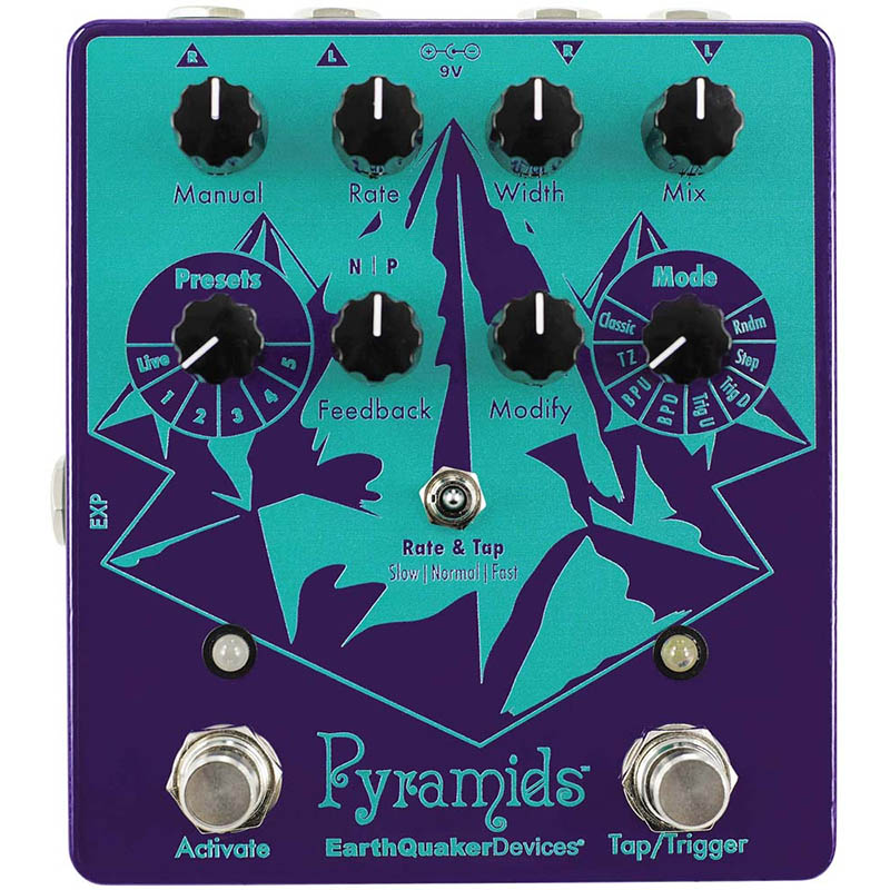 【マラソン限定♪エントリーで全商品P10倍!!】EarthQuaker Devices Pyramids ステレオ フランジャー〈アースクエイカーデバイセス〉|楽器de元気