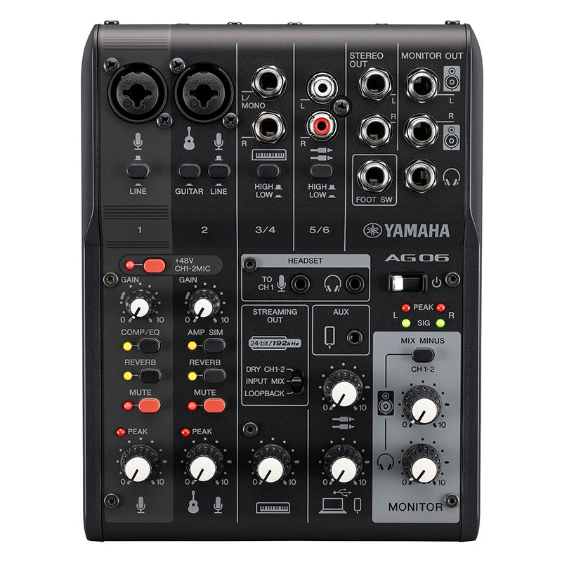 楽天市場】YAMAHA AG06MK2 BKウェブキャスティングミキサー