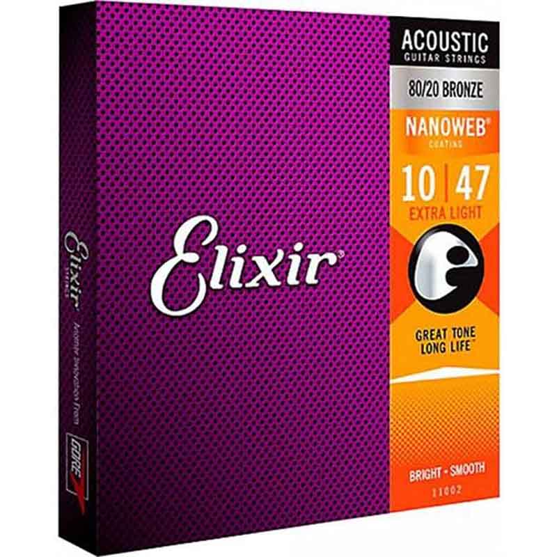 Elixir 11002 ACOUSTIC NANOWEB Extra Light 10-47 アコースティック