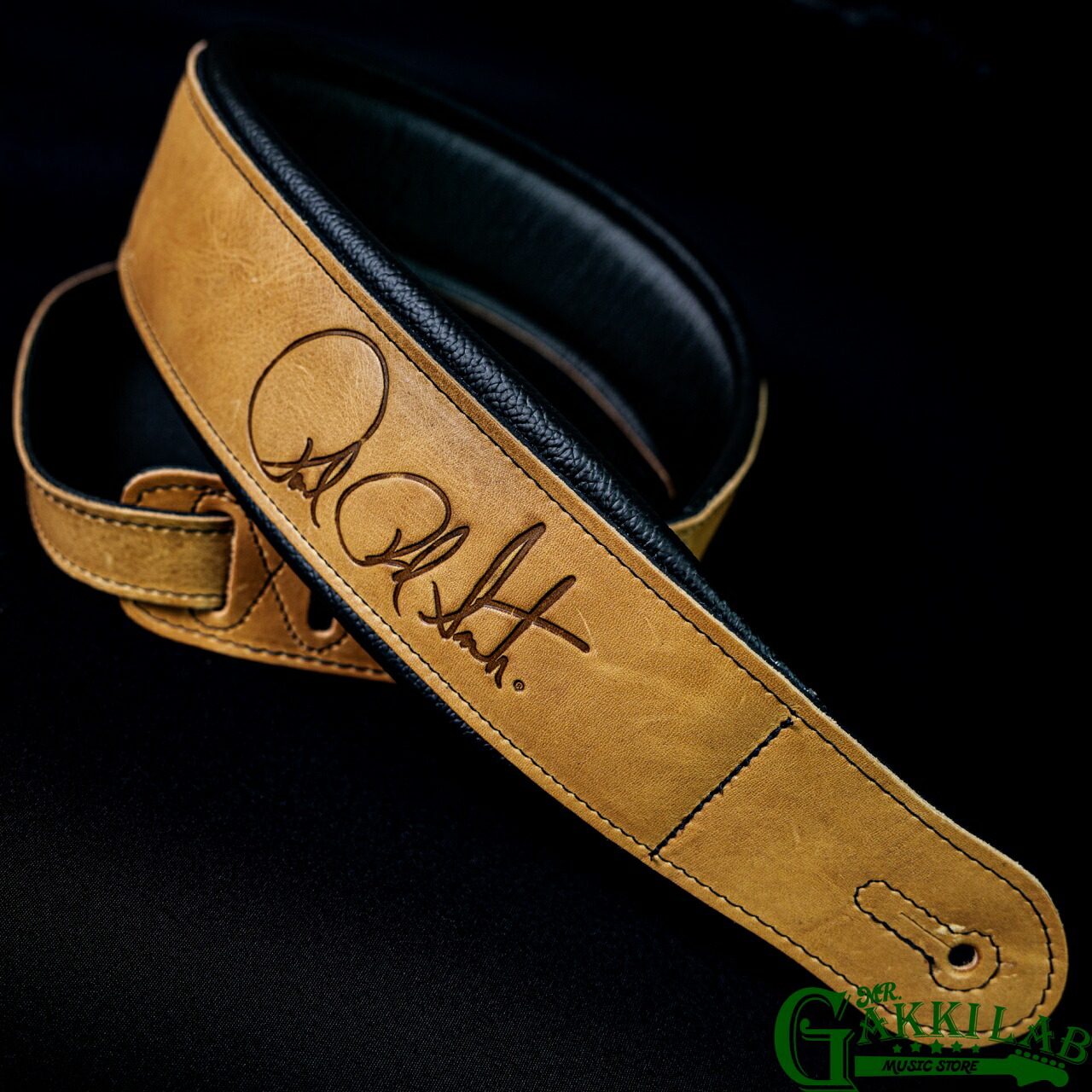 Paul Reed Smith(PRS) Signature Strap Sandstone/Black PRS Guitars ポールリードスミス 本革 レザー ストラップ ギター ベース エレキギター エレキベース アコースティックギター
