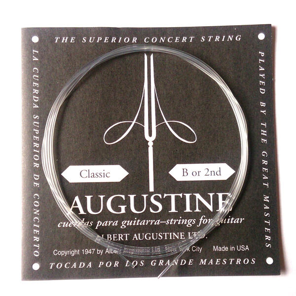 楽天市場】【メール便可】Augustine[オーガスチン]クラシックギター弦 ブラック 1弦 : 楽器の森