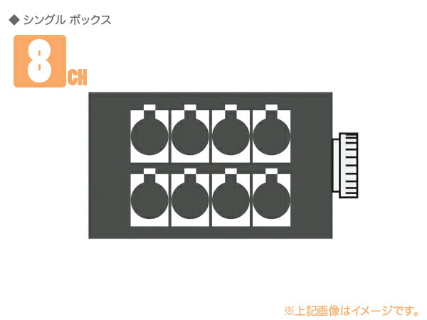 CANARE カナレ 8B1N2(F77) ◆ 8ch シングルボックス ・NK27-32S-R×1