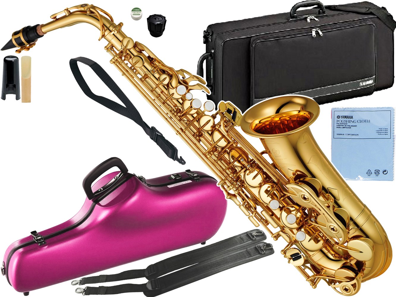 Yamaha ヤマハ 箱ボロ アウトレット Yas 480 アルトサックス 管楽器 E Alto Saxophone Gold Yas 480 01 Ccシャイニー パープル セット 北海道 沖縄 離島不可 Umu Ac Ug