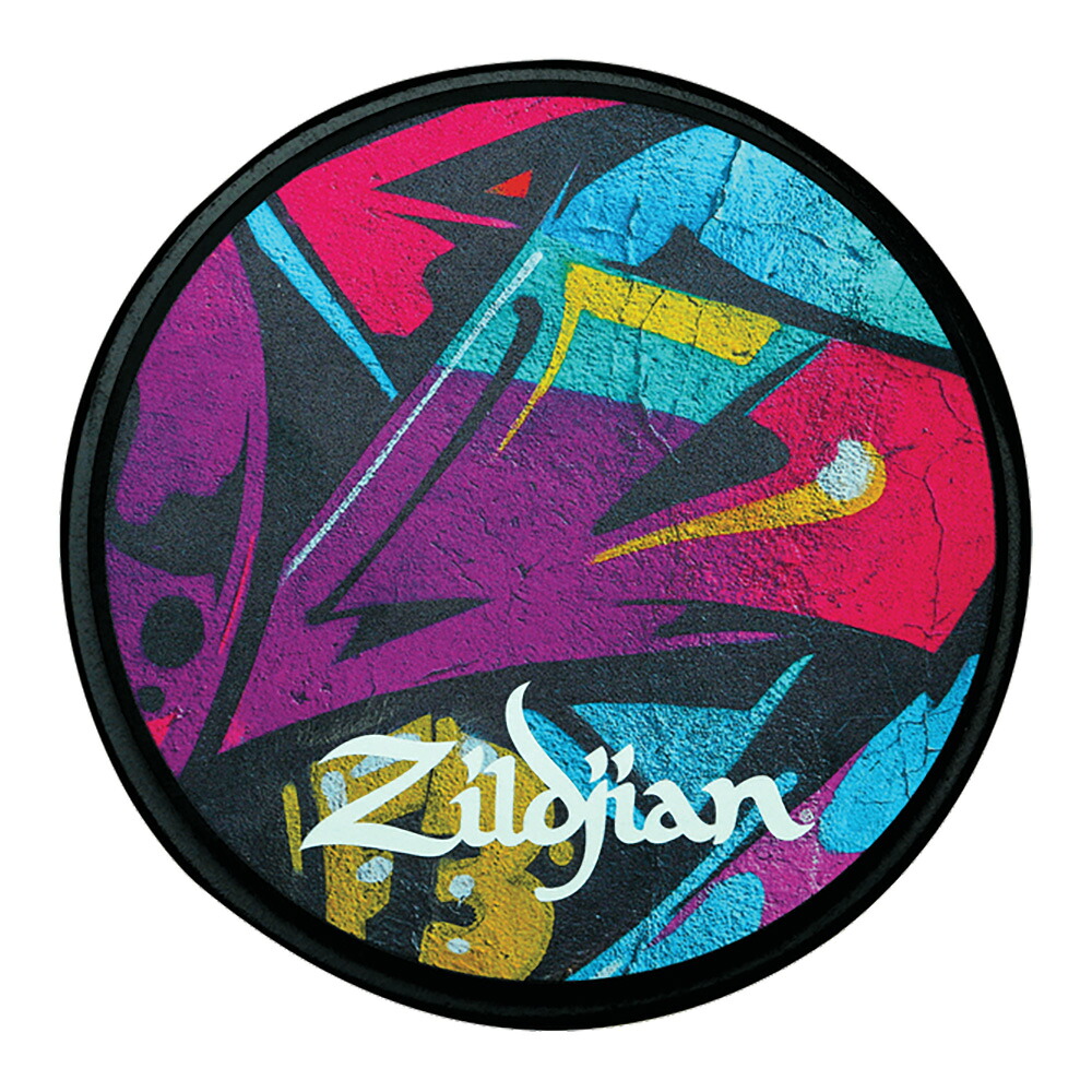 Zildjian ジルジャン GRAFFITI PRACTICE PADS 12” グラフィック プラクティスパッド 12インチ 【NAZLFZXPPGRA12】【在庫有り 】 吹奏楽 基礎練習 軽音楽部 ブラバン パーカッション パーカス 打楽器 トレーニングパッド