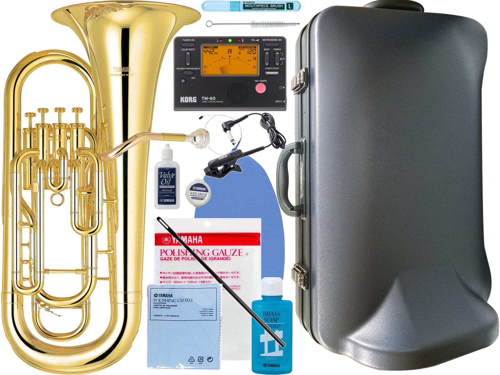 新作商品 YAMAHA ヤマハ YEP-321 ユーフォニアム ラッカー 4ピストン ゴールド イエローブラス 日本製 管楽器 Euphonium  gold セット B 北海道 沖縄 離島不可 www.dexion.com.au