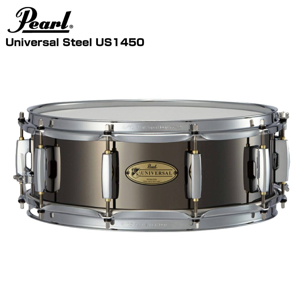 Pearl パールスネアドラム 14インチ + KCスネアスタンドSS-01 楽天市場】スネアドラムセット Pearl パール SS1455N 14