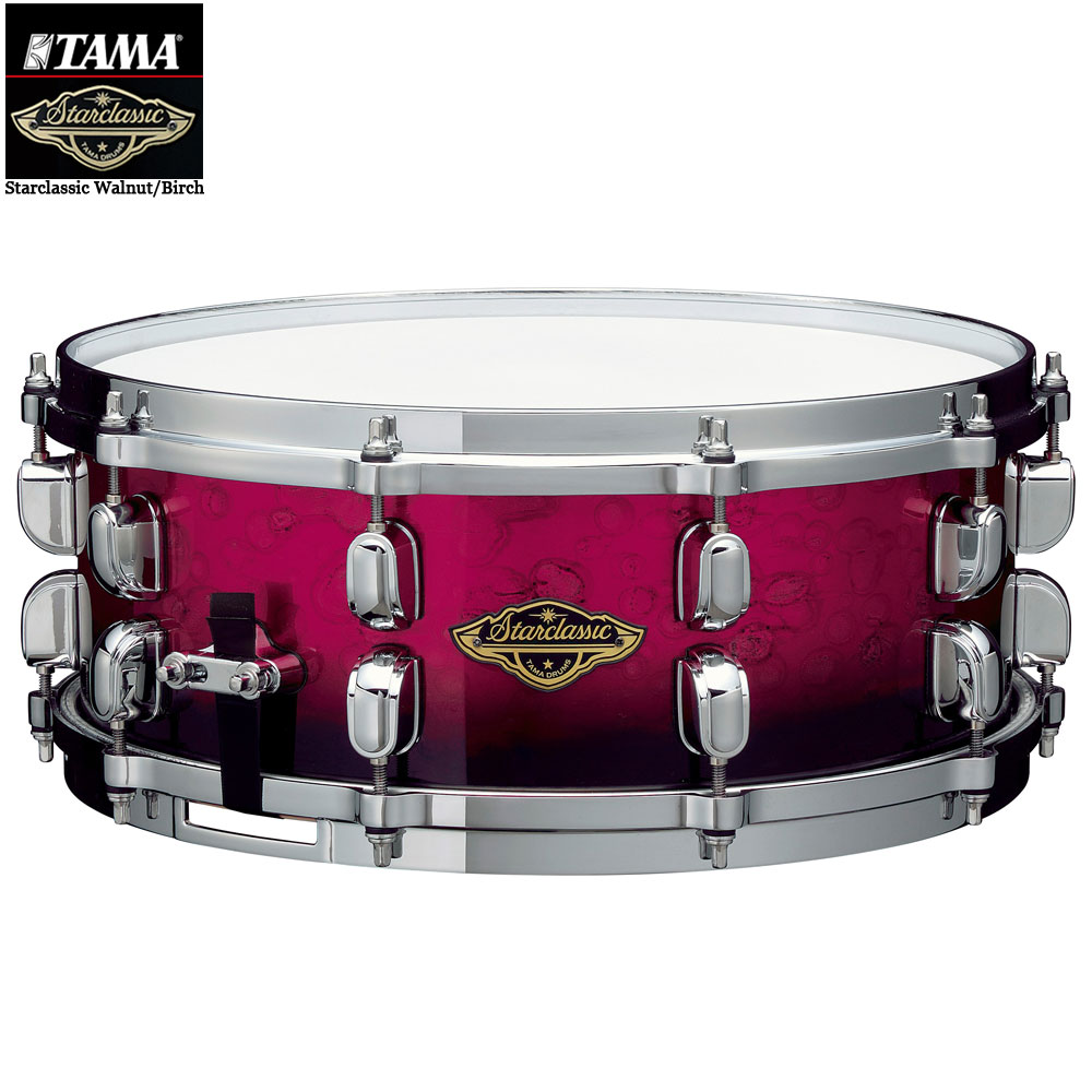 TAMA タマ Starclassic Walnut/Birch WBSS55 MDR 【WBSS55 MDR】【代引不可 受注生産 納期要確認 ケース付き 】 スタークラシック ドラム スネア｜ワタナベ楽器　ＳＨＯＰ