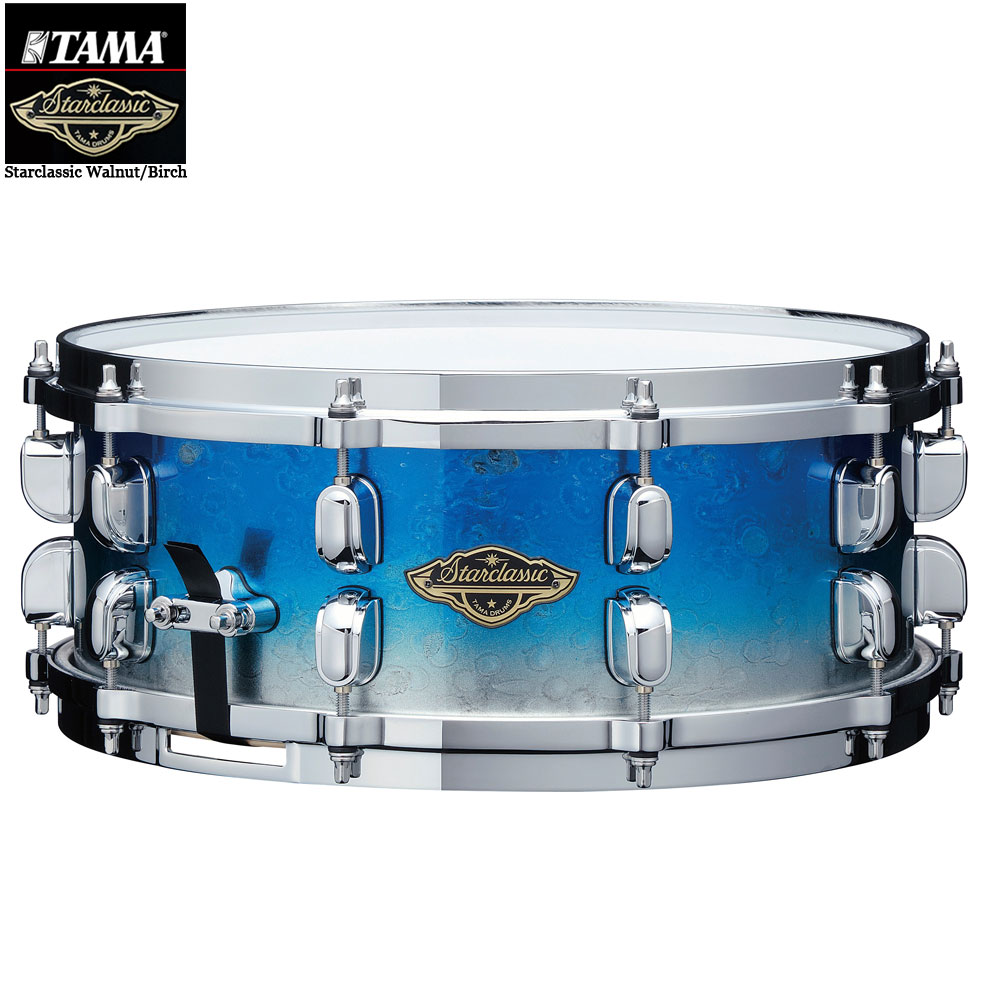 TAMA タマ Starclassic Walnut/Birch WBSS55 MBI モルテンブルーアイスフェード【WBSS55 MBI】【ケース付き 7月11日時点メーカー在庫無し 】 スタークラシック ドラム スネア｜ワタナベ楽器　ＳＨＯＰ