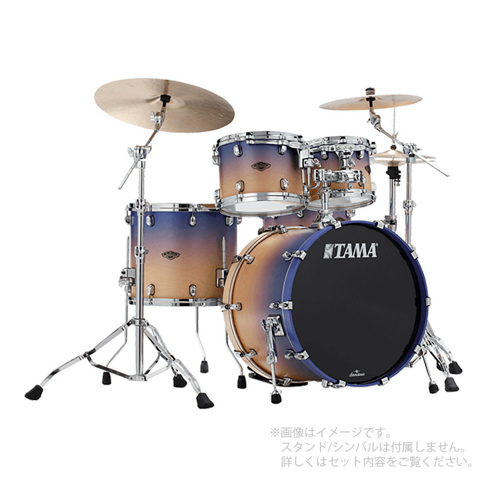 市場 Tama サテン アトモスフィア Drum Walnut フェード Kits Birch タマ Starclassic パープル スタクラ Wbs42s Saf ドラムセット