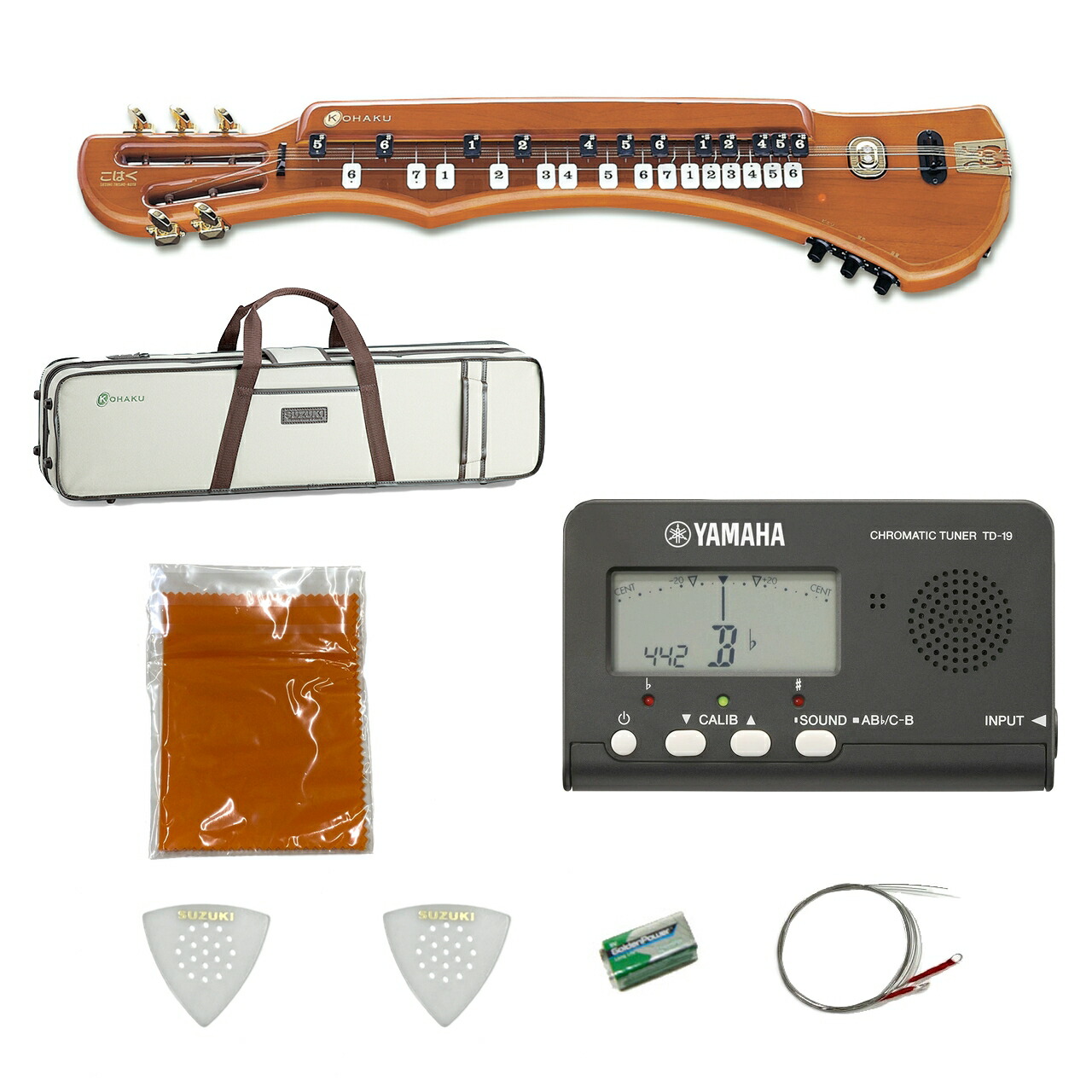 楽天市場】SUZUKI ( スズキ ) 電気大正琴 こはくソプラノ 教本