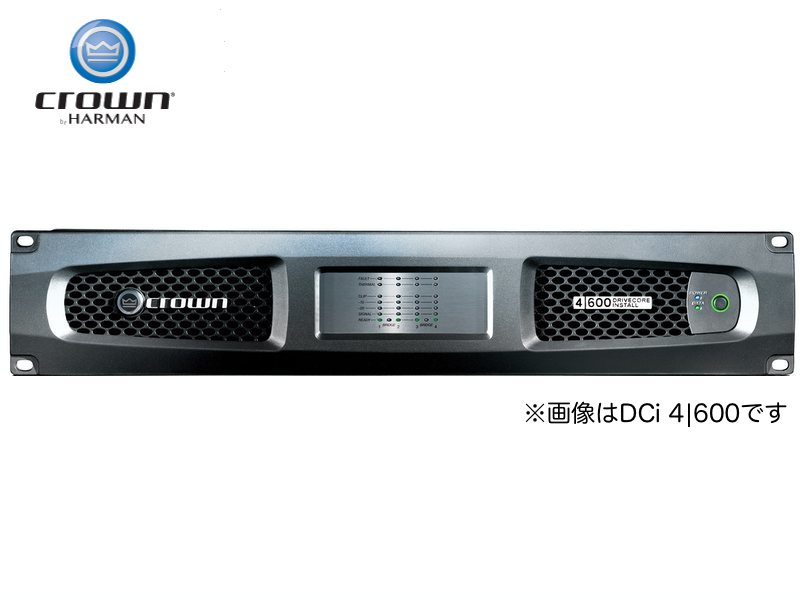 CROWN /AMCRON クラウン /アムクロン DCi 4|600 ◆ パワーアンプ ・4チャンネルモデル ・600W×4（4Ω）、600W×4（8Ω）【代金引換 不可 4月3日時点、在庫あり 】 ［ DCi Series Analog ］