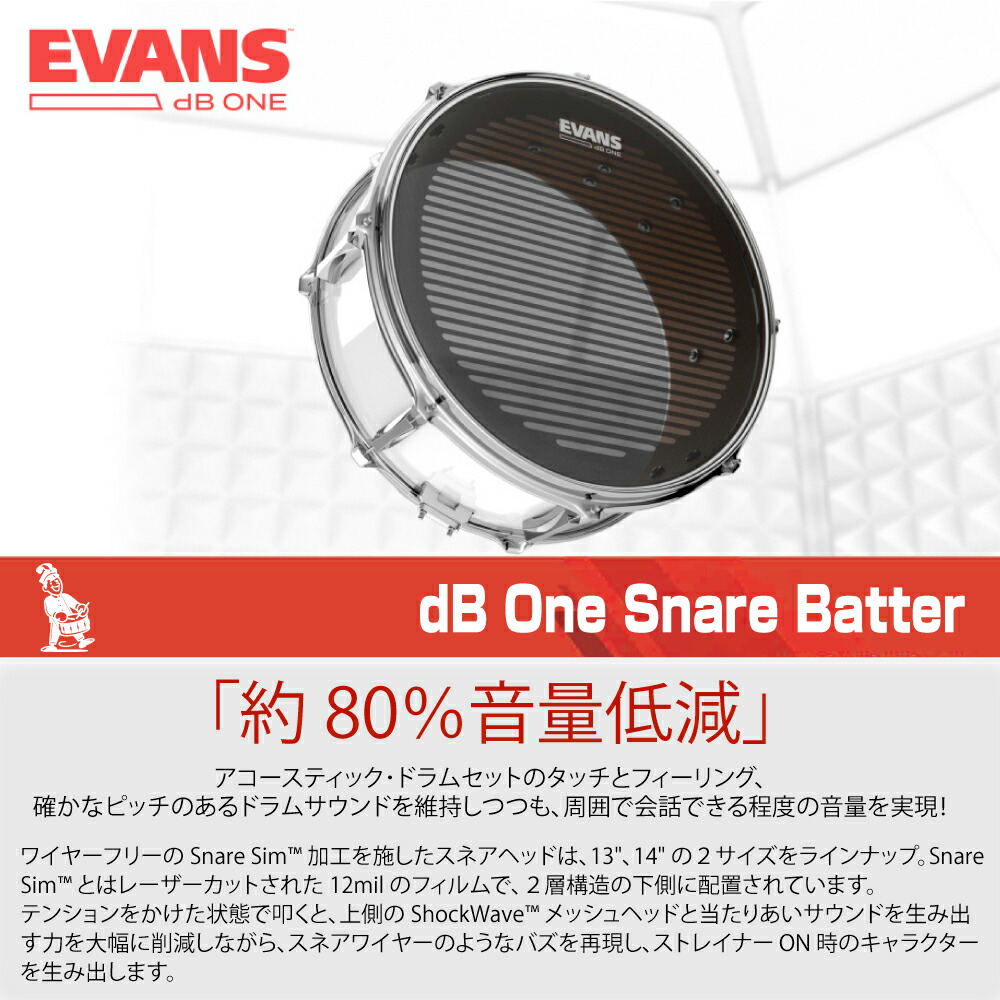 58%OFF!】 EVANS エバンス dB Oneシリーズ asakusa.sub.jp