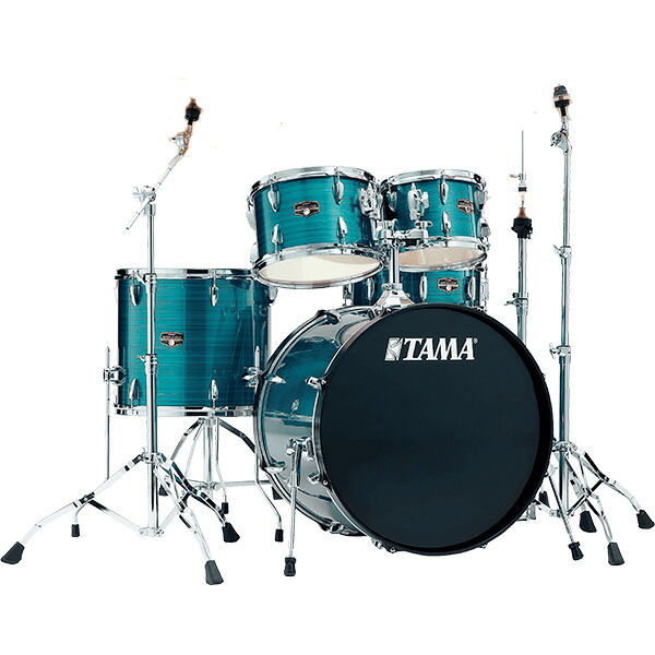 TAMA タマ Imperialstar IP58H6 #HLB 18"BD シンバル無し HW シェル セット【IP58H6 #HLB 】【 スティックケース付き サイレントパック付 7月11日時点メーカー在庫あり 】 インペリアルスター ドラム 初心者 フルセット｜ワタナベ楽器　ＳＨＯＰ 56,430円