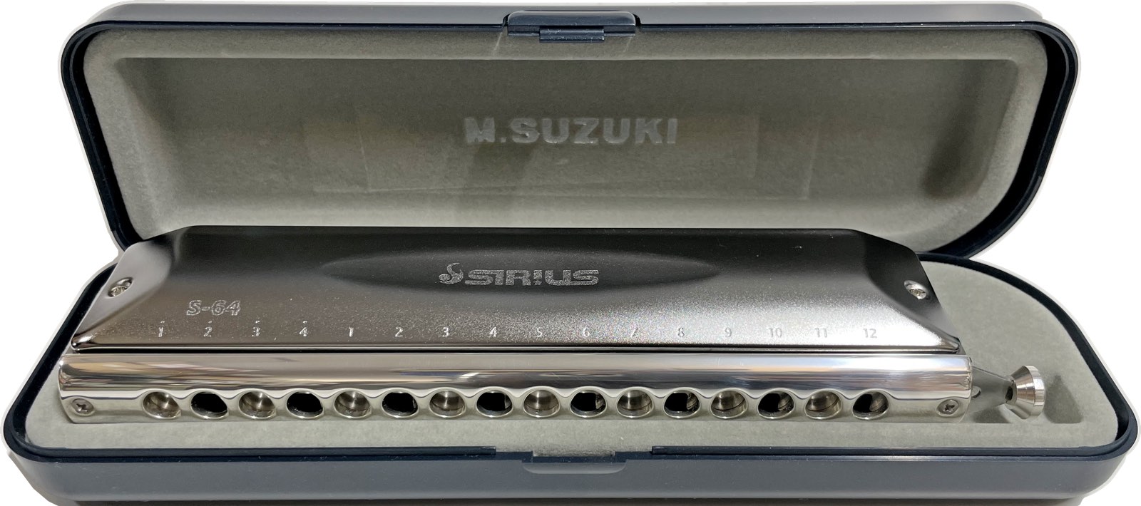 日本製 2ウェイ SUZUKI(スズキ) クロマチックハーモニカ S-64C SIRIUS