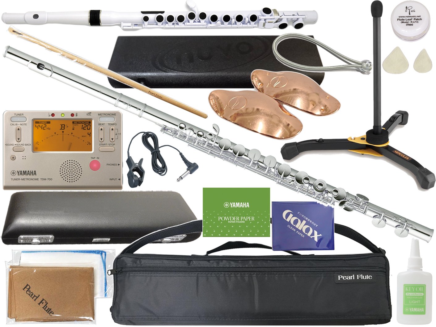 Pearl Flute パールフルート PFA-206ES アルトフルート 頭部管 銀製 Ag925 ストレート Eメカニズム G足部管 alto flute PFA206ES セット D　北海道 沖縄 離島不可 216,810円