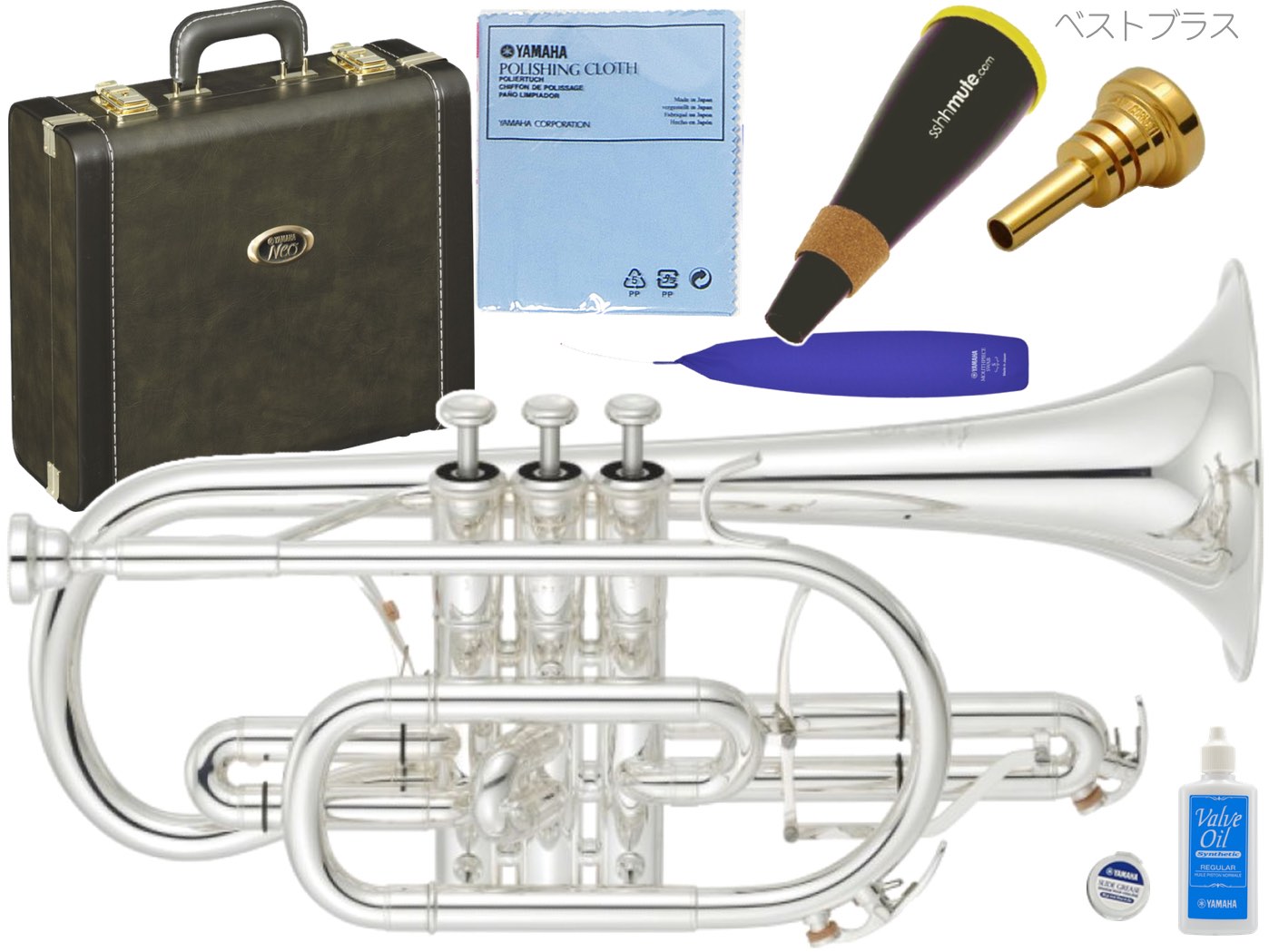楽天市場】YAMAHA ヤマハ YCR-8620S E♭ コルネット 銀メッキ イエロー