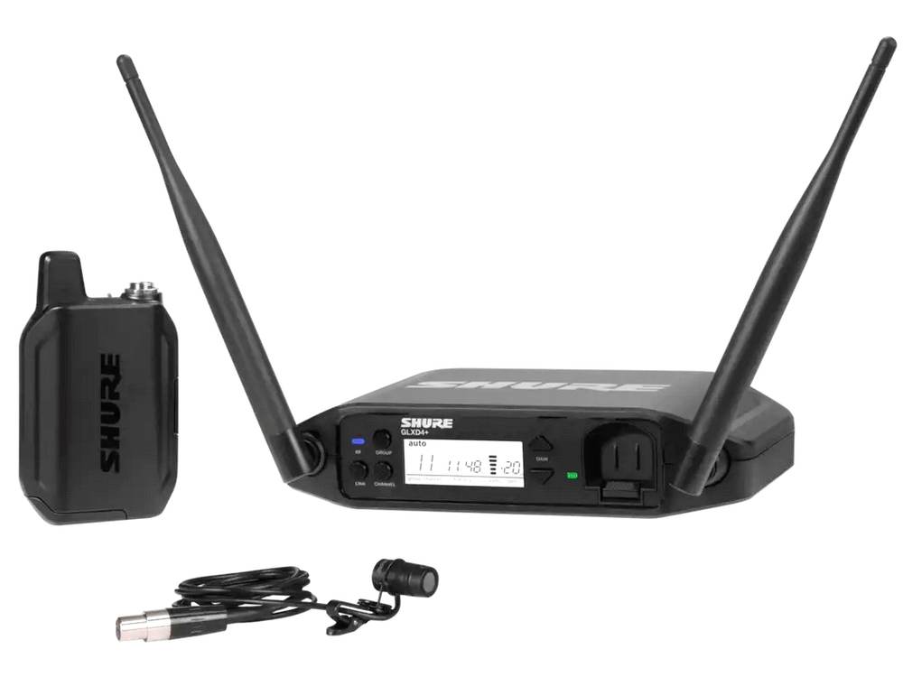 SHURE シュア GLXD14+J/85 ◆ 2.4GHz帯 WL185 テーブルトップ型受信機付 ラべリアマイクロホン ワイヤレスシステム GLXD14+J/85-Z2
