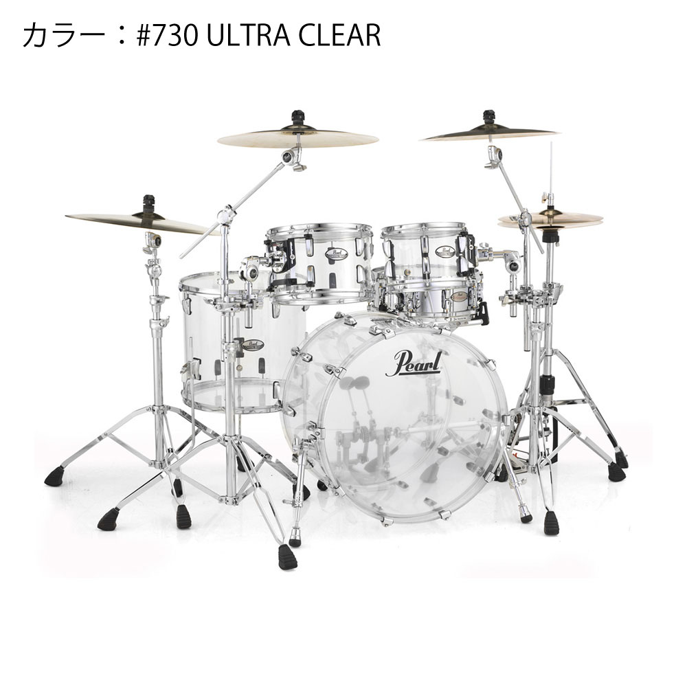 Pearl パール CRYSTAL BEAT CRB524P/C #730 シェルパック アクリル 【CRB524P/C #730】【 7月11日時点メーカー在庫無し 】 透明｜ワタナベ楽器　ＳＨＯＰ