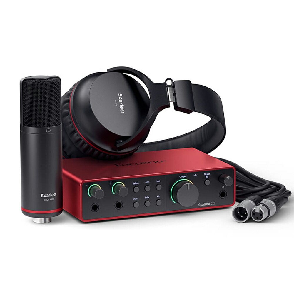 【送料込】DTM Focusrite Scarlett Soloインターフェース Focusrite オーディオ インターフェイス Scarlett Solo 4th Gen