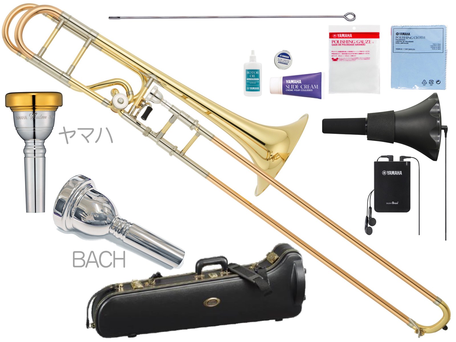 YAMAHA ヤマハ 5年保証サービス対象 YSL-825 テナーバストロンボーン 太管 オープンラップ カスタム Xeno セットA　以下対応不可 北海道 沖縄 離島 代引き｜ワタナベ楽器　ＳＨＯＰ