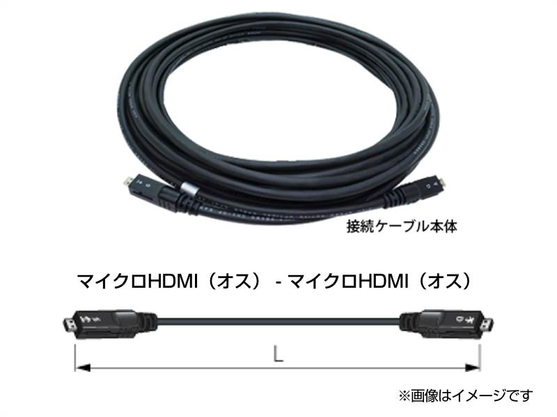 CANARE カナレ APF15-DCO 15m ◆ 15メートル 着脱式 光ファイバ マイクロ HDMI ケーブル 黒色