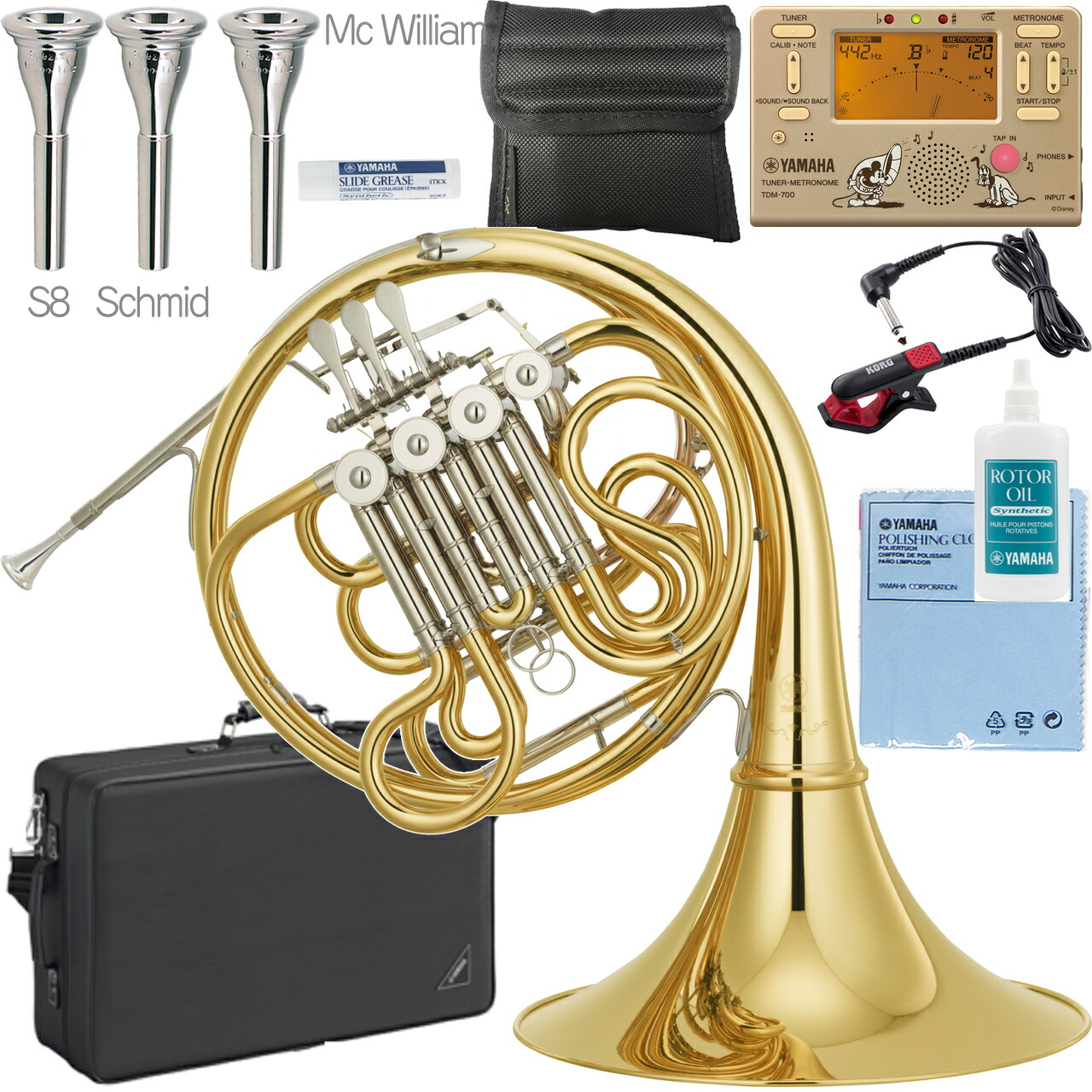 楽天市場】YAMAHA ヤマハ YHR-314II ホルン Fシングル 3ロータリー