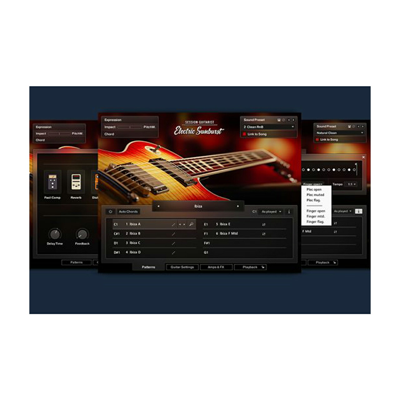 Native Instruments ネイティブインストゥルメンツ Session Guitarist Electric Sunburst エレキギター音源 プラグイン DTM DAW|ワタナベ楽器 SHOP