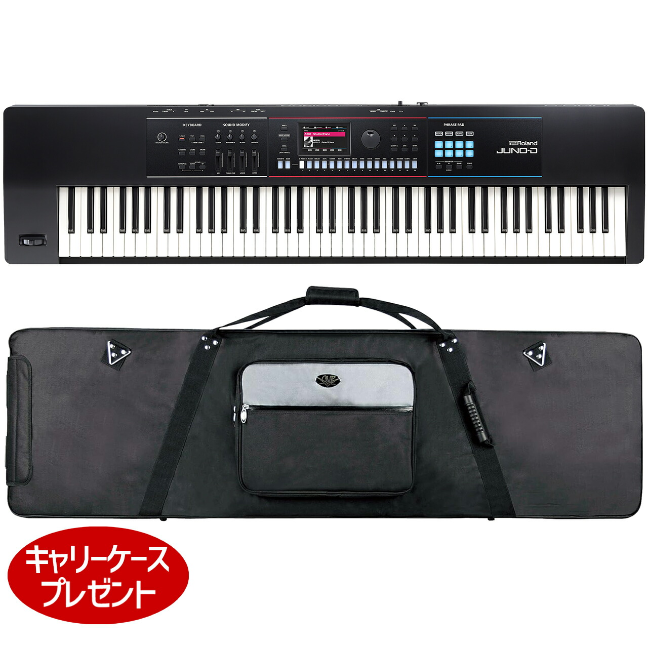 Roland JUNO-DS シンセサイザー ヘッドフォン　キャリングケース付き Roland JUNO-DS シンセサイザー ヘッドフォン キャリングケース