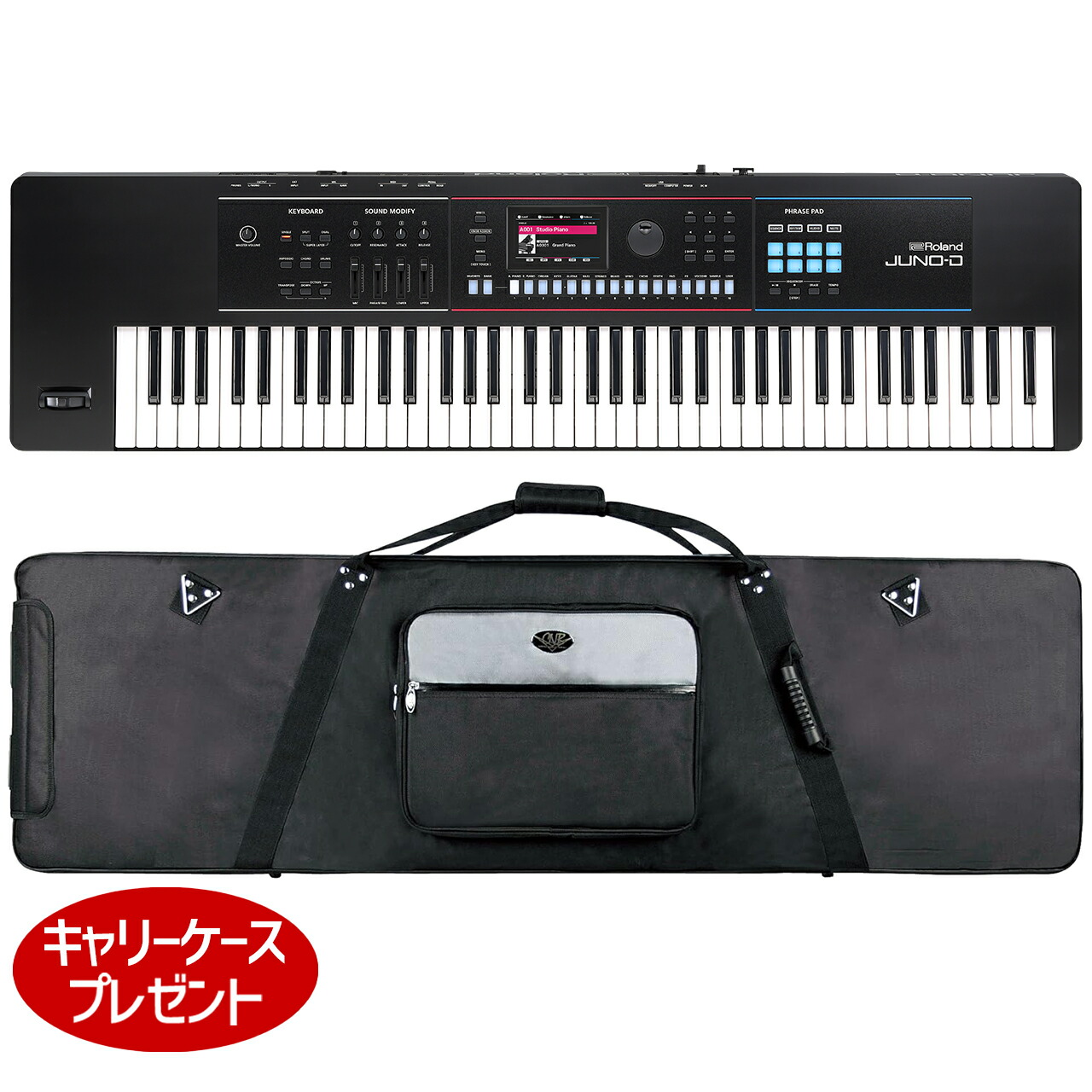 Roland シンセサイザーケース Roland [専用ケース/専用スタンド/ヘッドホン/ケーブルセット